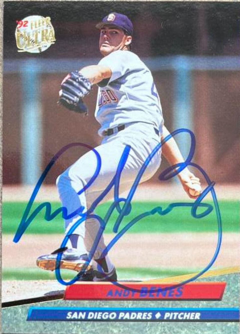 Andy Benes Signed 1992 Fleer Ultra Baseball Card - San Diego Padres