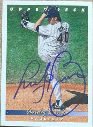 Andy Benes Signed 1993 Upper Deck Baseball Card - San Diego Padres