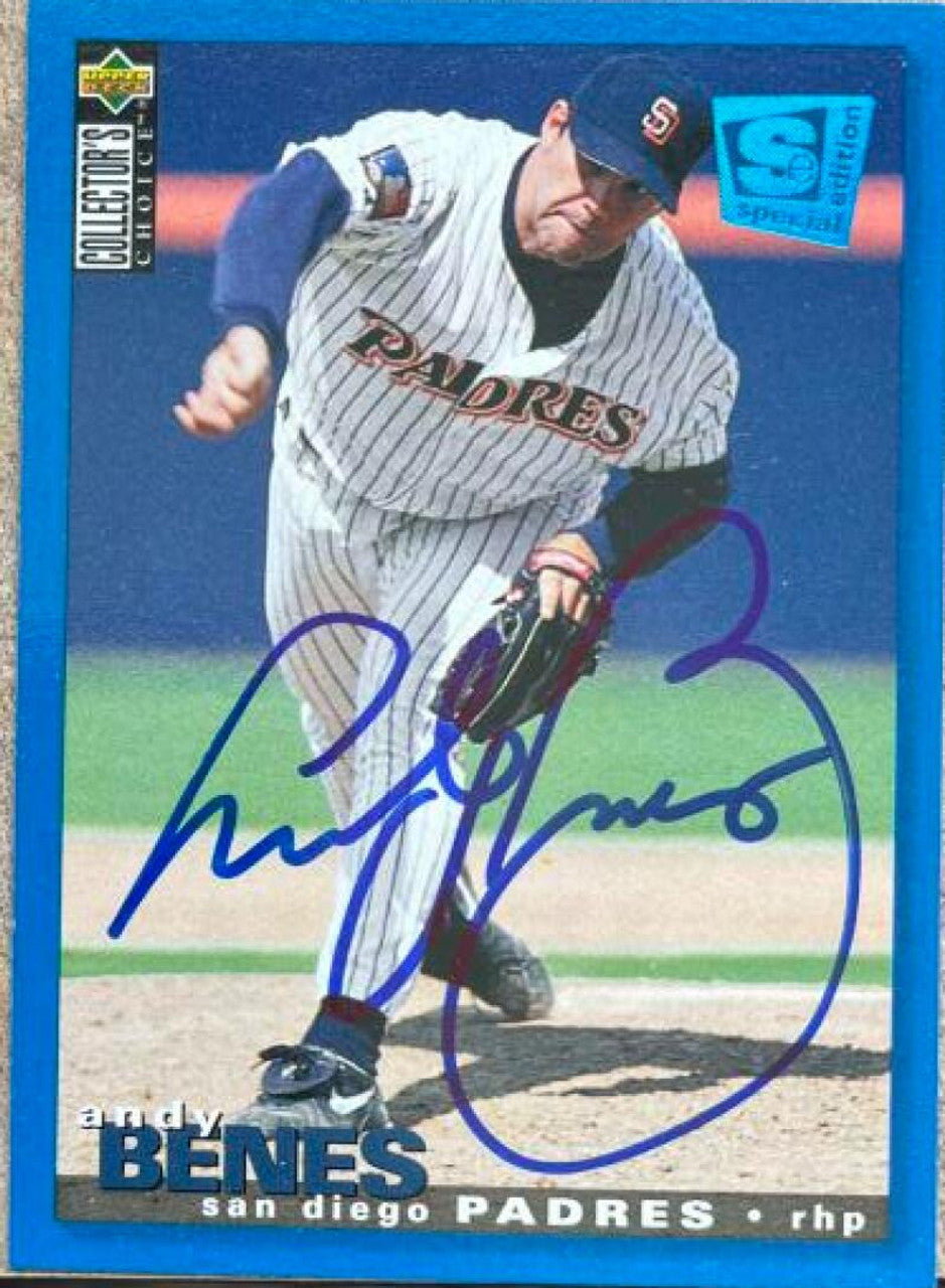 Andy Benes Signed 1995 Collector's Choice Special Edition Baseball Card - San Diego Padres