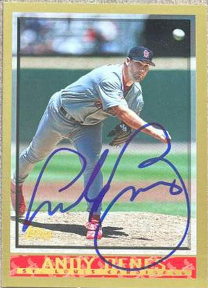 Andy Benes Signed 1998 Topps Baseball Card - St Louis Cardinals