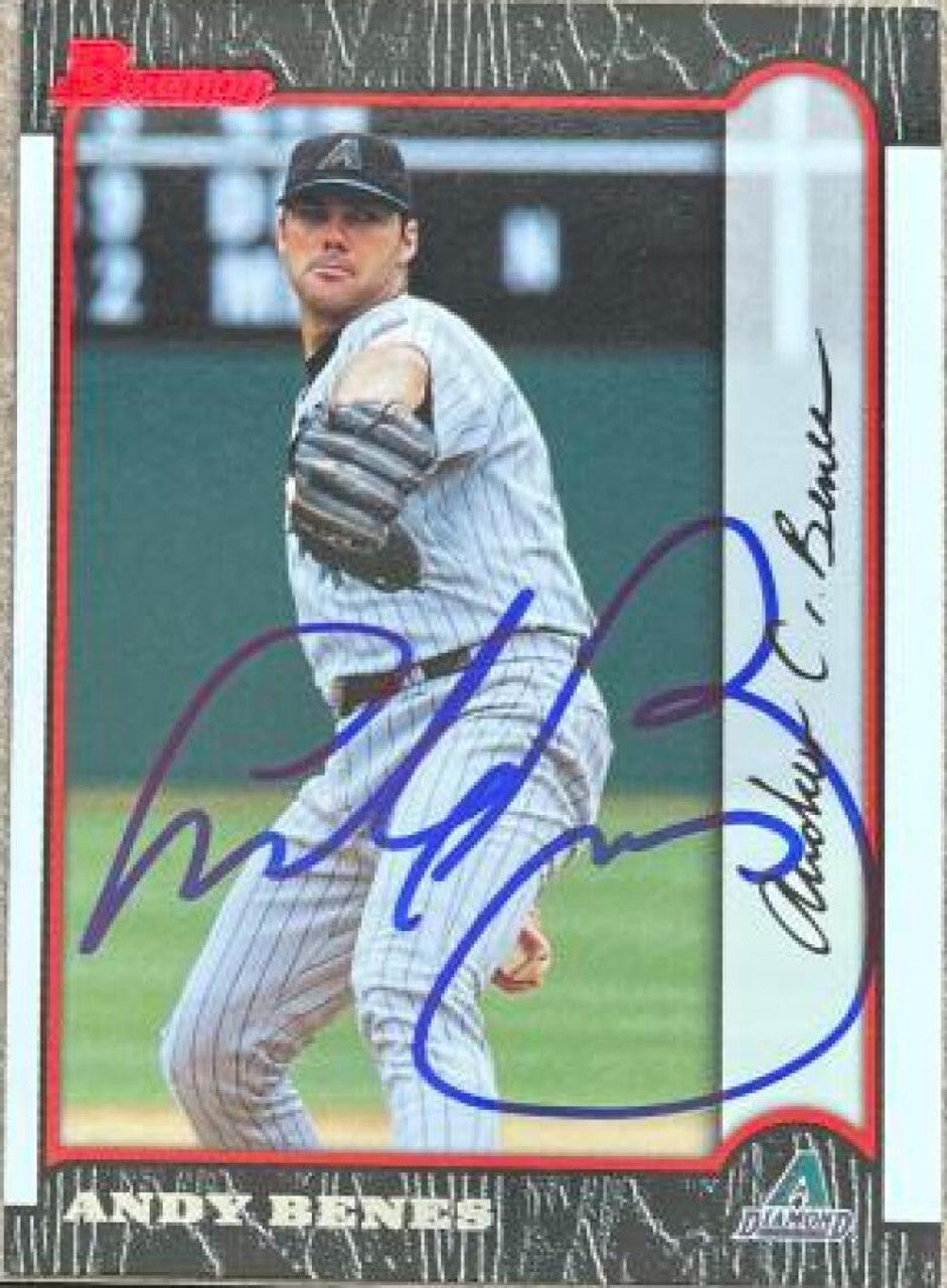 Andy Benes Signed 1999 Bowman Baseball Card - Arizona Diamondbacks