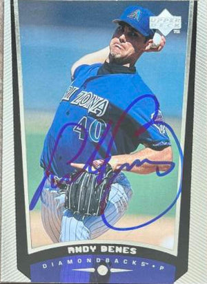 Andy Benes Signed 1999 Upper Deck Baseball Card - Arizona Diamondbacks