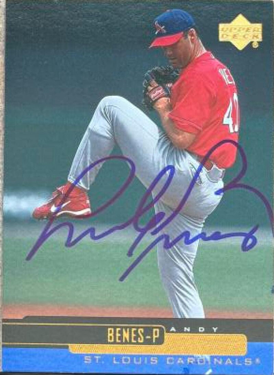 Andy Benes Signed 2000 Upper Deck Baseball Card - St Louis Cardinals