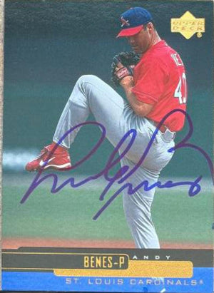 Andy Benes Signed 2000 Upper Deck Baseball Card - St Louis Cardinals