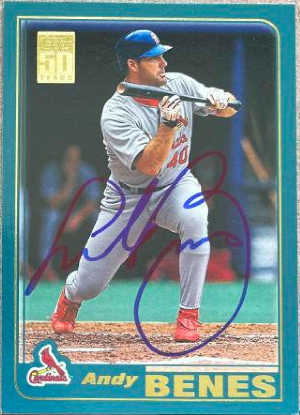 Andy Benes Signed 2001 Topps Baseball Card - St Louis Cardinals