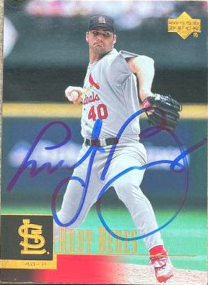 Andy Benes Signed 2001 Upper Deck Baseball Card - St Louis Cardinals