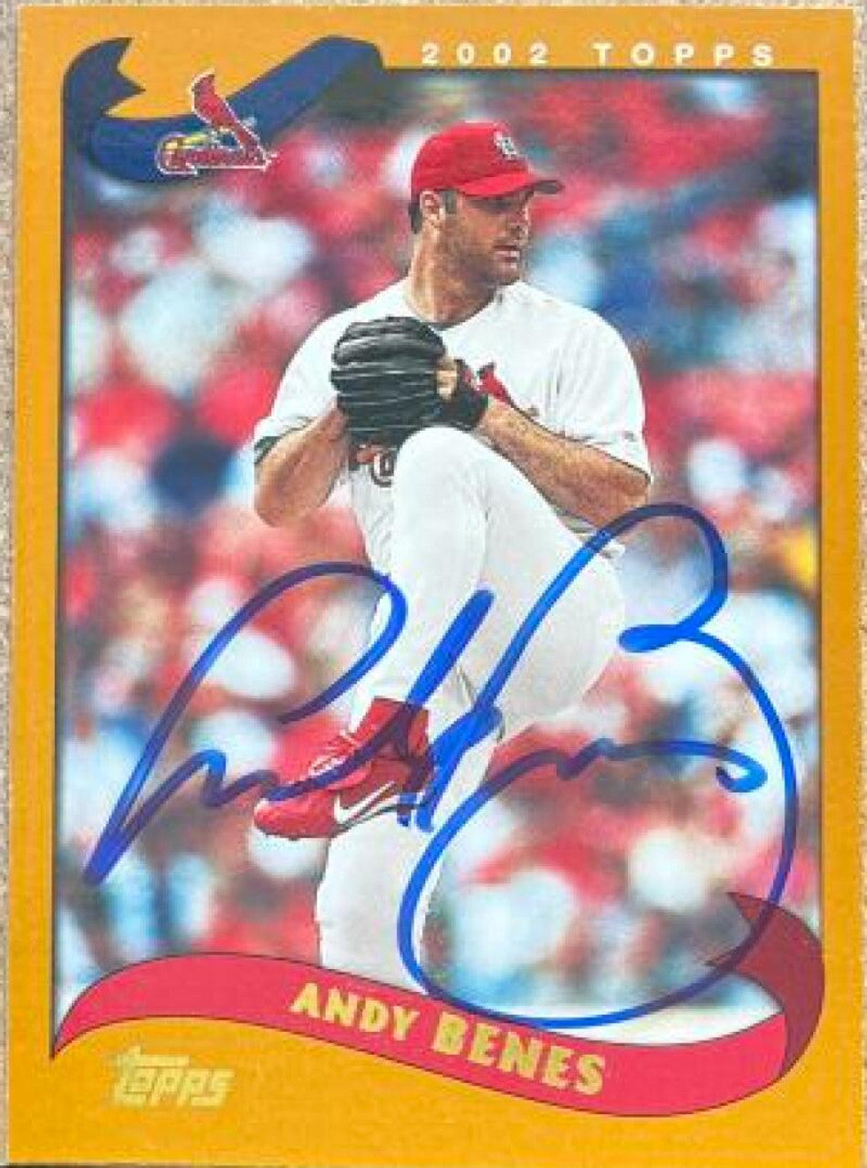 Andy Benes Signed 2002 Topps Baseball Card - St Louis Cardinals