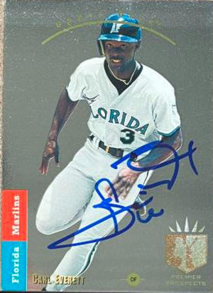 Carl Everett Signed 1993 SP Baseball Card - Florida Marlins