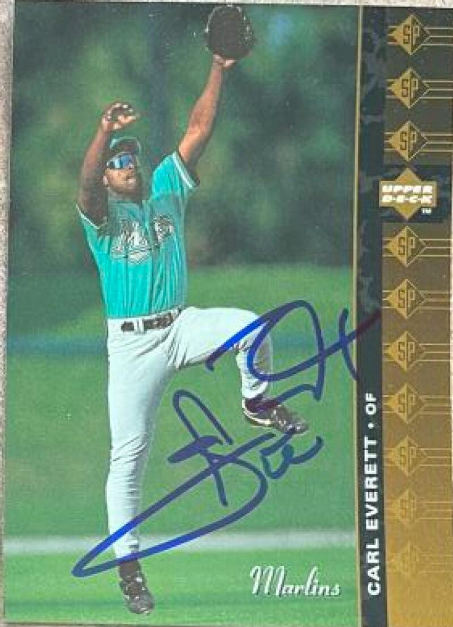 Carl Everett Signed 1994 SP Baseball Card - Florida Marlins