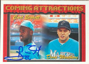 Carl Everett Signed 1994 Topps Baseball Card - Florida Marlins