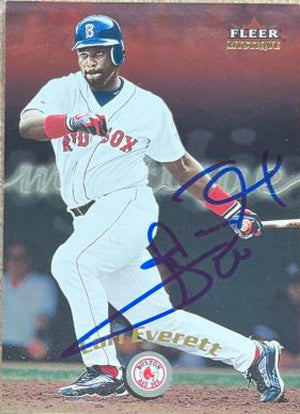 Carl Everett Signed 2000 Fleer Mystique Baseball Card - Boston Red Sox