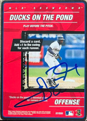 Carl Everett Signed 2000 MLB Showdown 1st Edition Baseball Card - Houston Astros