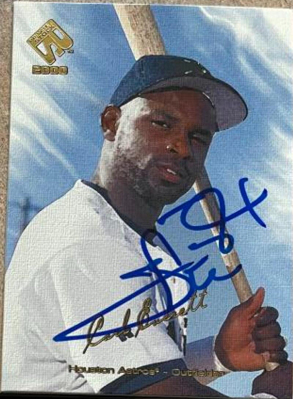 Carl Everett Signed 2000 Pacific Private Stock Baseball Card - Houston Astros