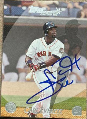 Carl Everett Signed 2000 Topps Stars Baseball Card - Boston Red Sox