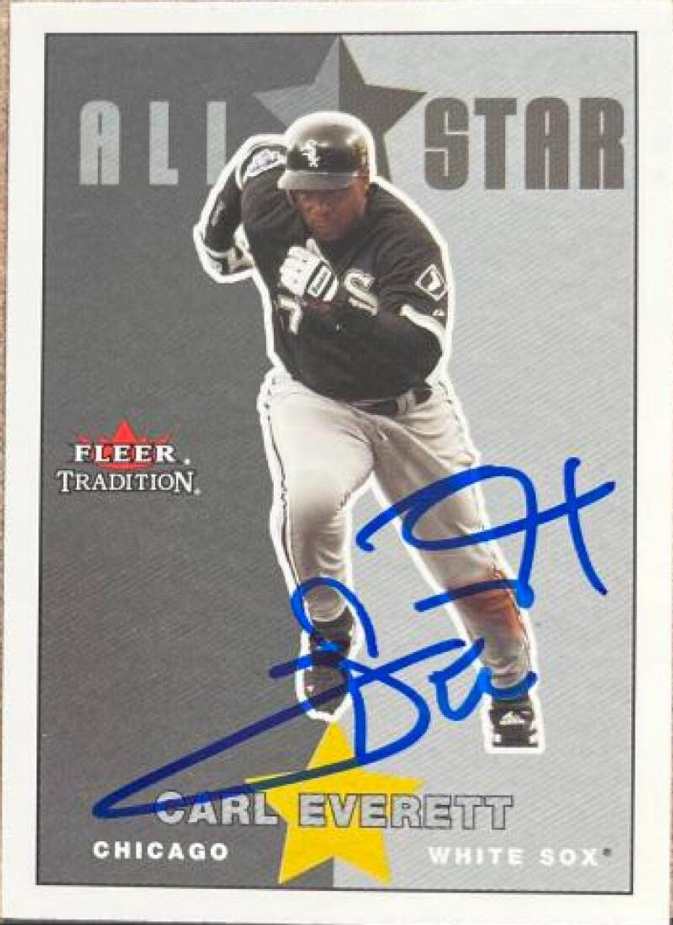 Carl Everett Signed 2003 Fleer Tradition Update Baseball Card - Chicago White Sox #U223