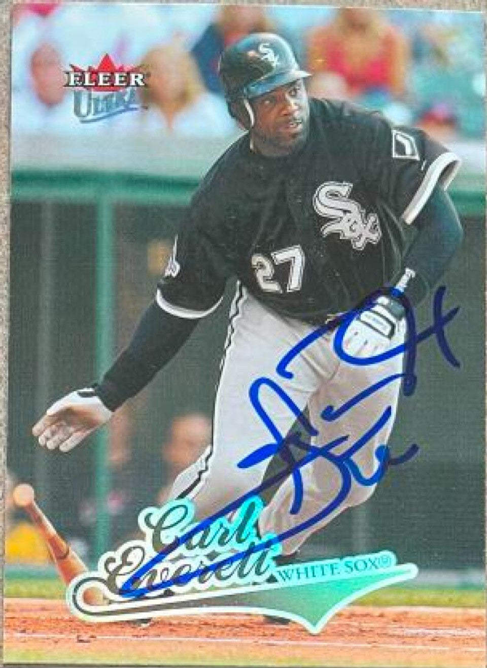 Carl Everett Signed 2004 Fleer Ultra Baseball Card - Chicago White Sox