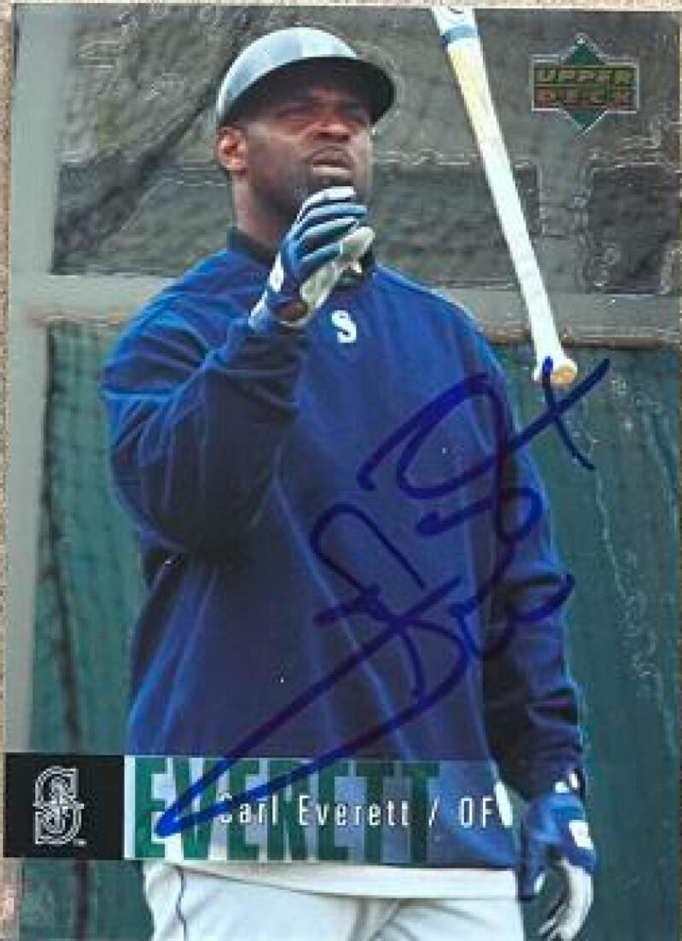 Carl Everett Signed 2006 Upper Deck Special F/X Baseball Card - Seattle Mariners