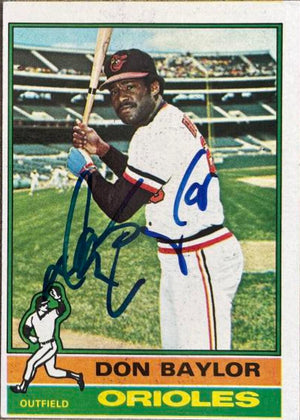 Don Baylor Signed 1976 Topps Baseball Card - Baltimore Orioles