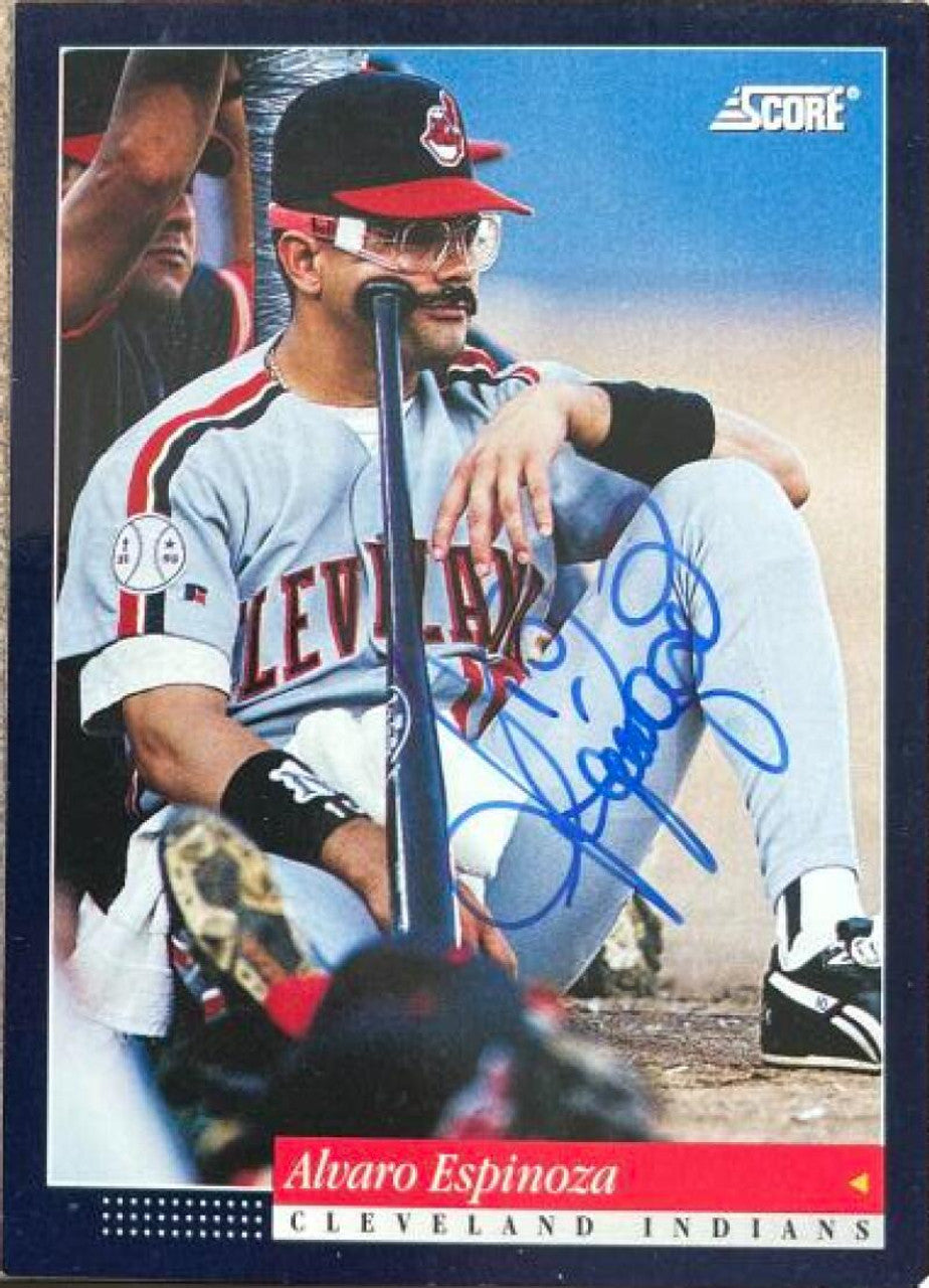 Alvaro Espinoza Signed 1994 Score Baseball Card - Cleveland Indians