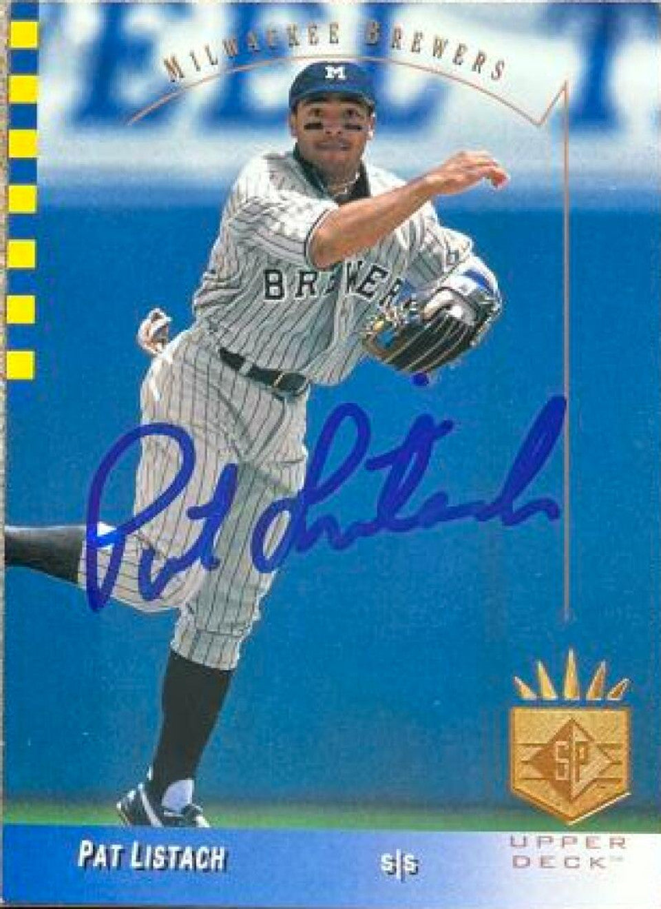 Pat Listach Signed 1993 SP Baseball Card - Milwaukee Brewers #67