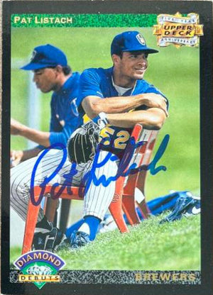 Pat Listach Signed 1993 Upper Deck 5th Anniversary Baseball Card - Milwaukee Brewers