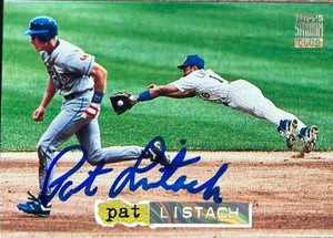 Pat Listach Signed 1994 Stadium Club Golden Rainbow Baseball Card - Milwaukee Brewers