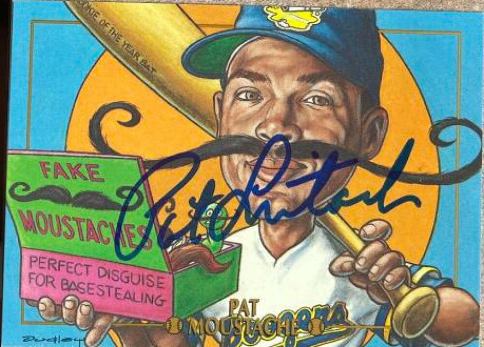 Pat Listach Signed 1995 Cardtoons Baseball Card - Milwaukee Brewers