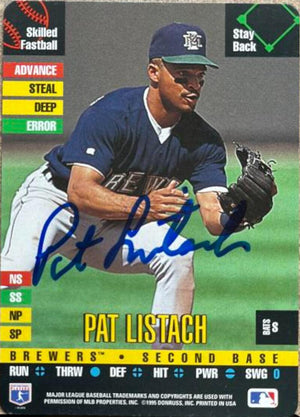 Pat Listach Signed 1995 Donruss Top of the Order Baseball Card - Milwaukee Brewers