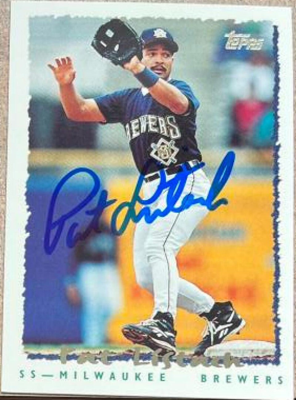 Pat Listach Signed 1995 Topps Traded & Rookies Baseball Card - Milwaukee Brewers