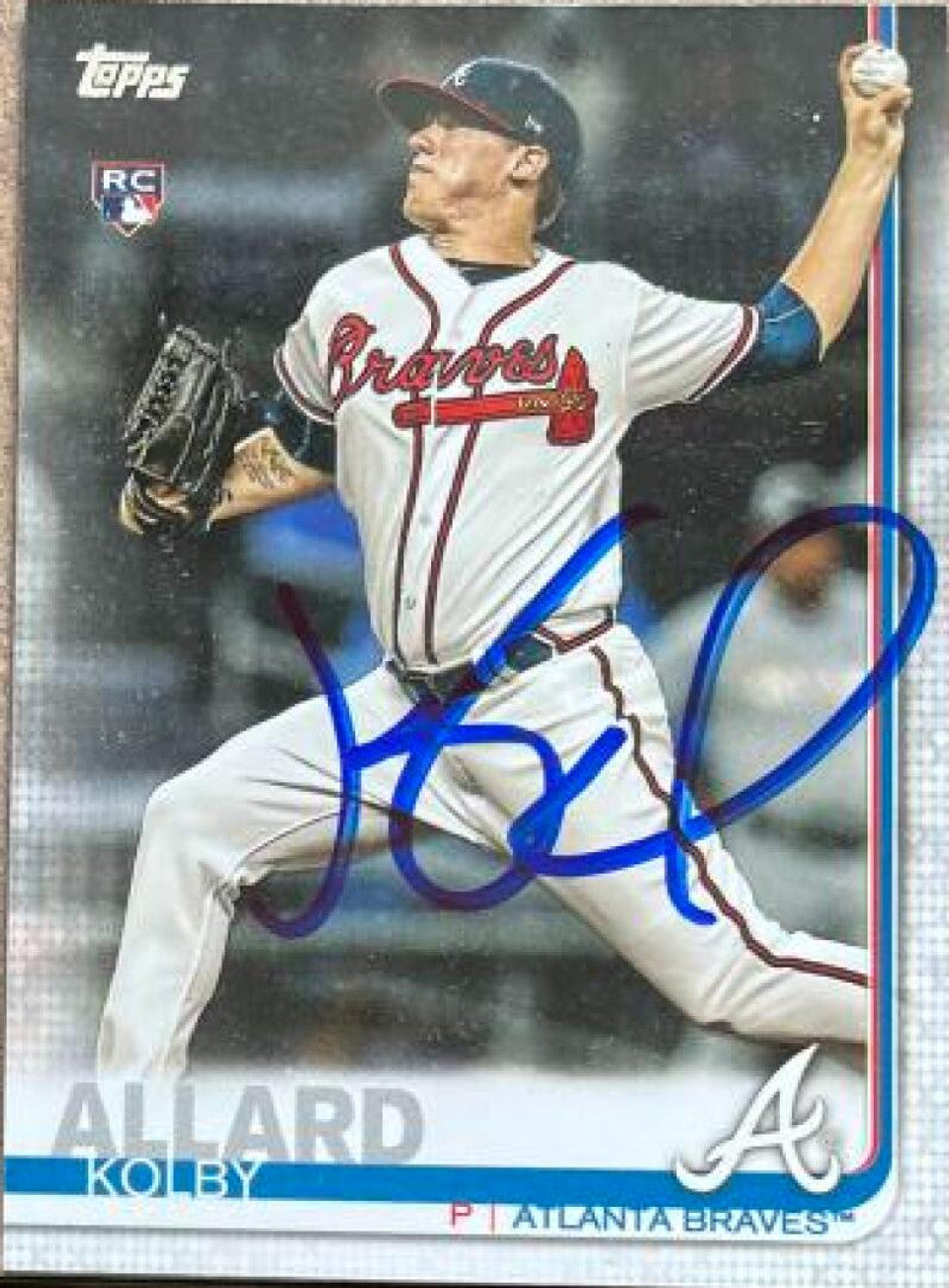 Kolby Allard Signed 2019 Topps Baseball Card - Atlanta Braves