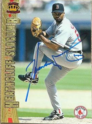 Heathcliff Slocumb Signed 1997 Pacific Crown Collection Baseball Card - Boston Red Sox