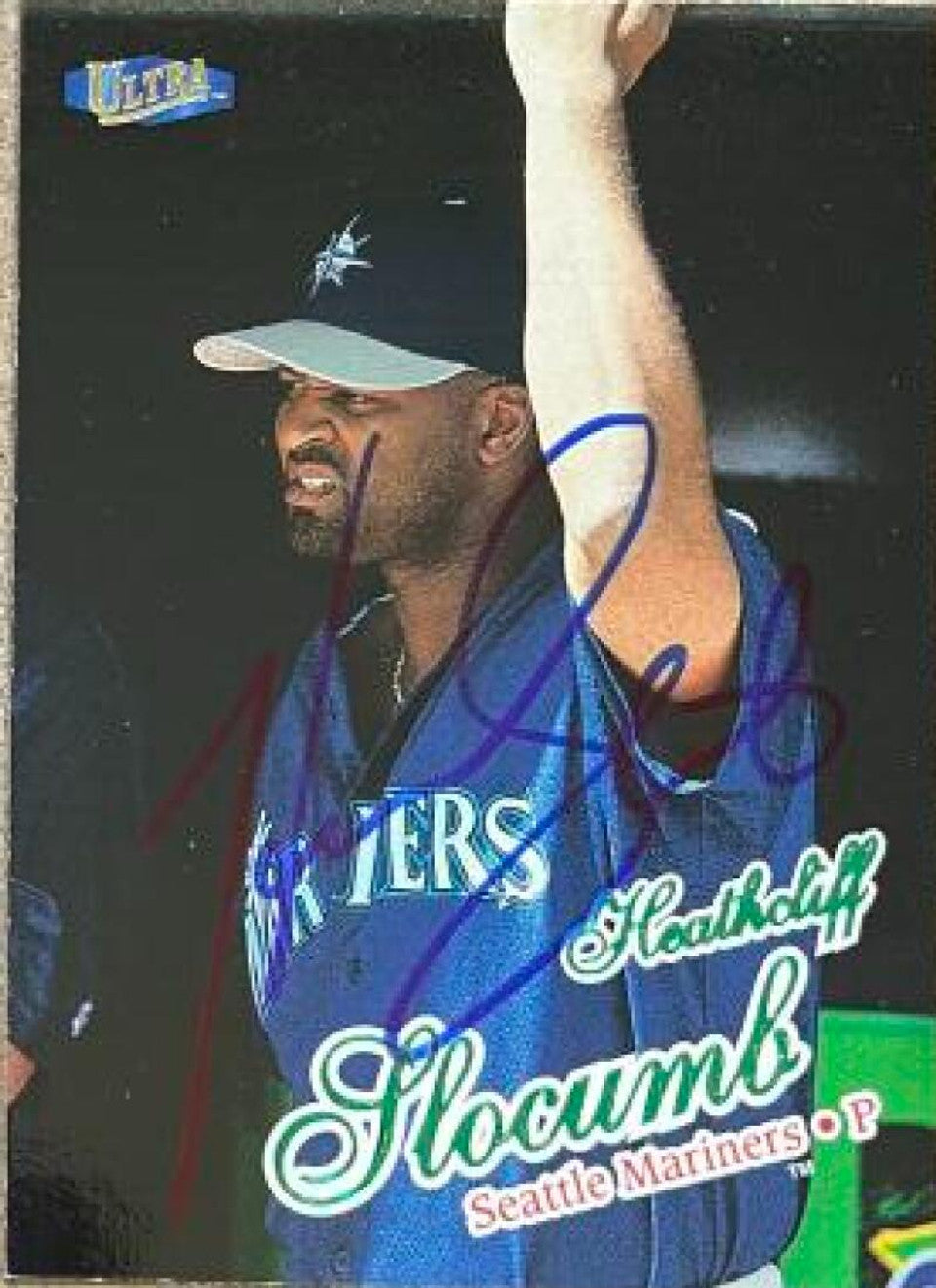 Heathcliff Slocumb Signed 1998 Fleer Ultra Baseball Card - Seattle Mariners