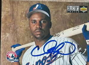 Cliff Floyd Signed 1994 Collector's Choice Silver Signature Baseball Card - Montreal Expos