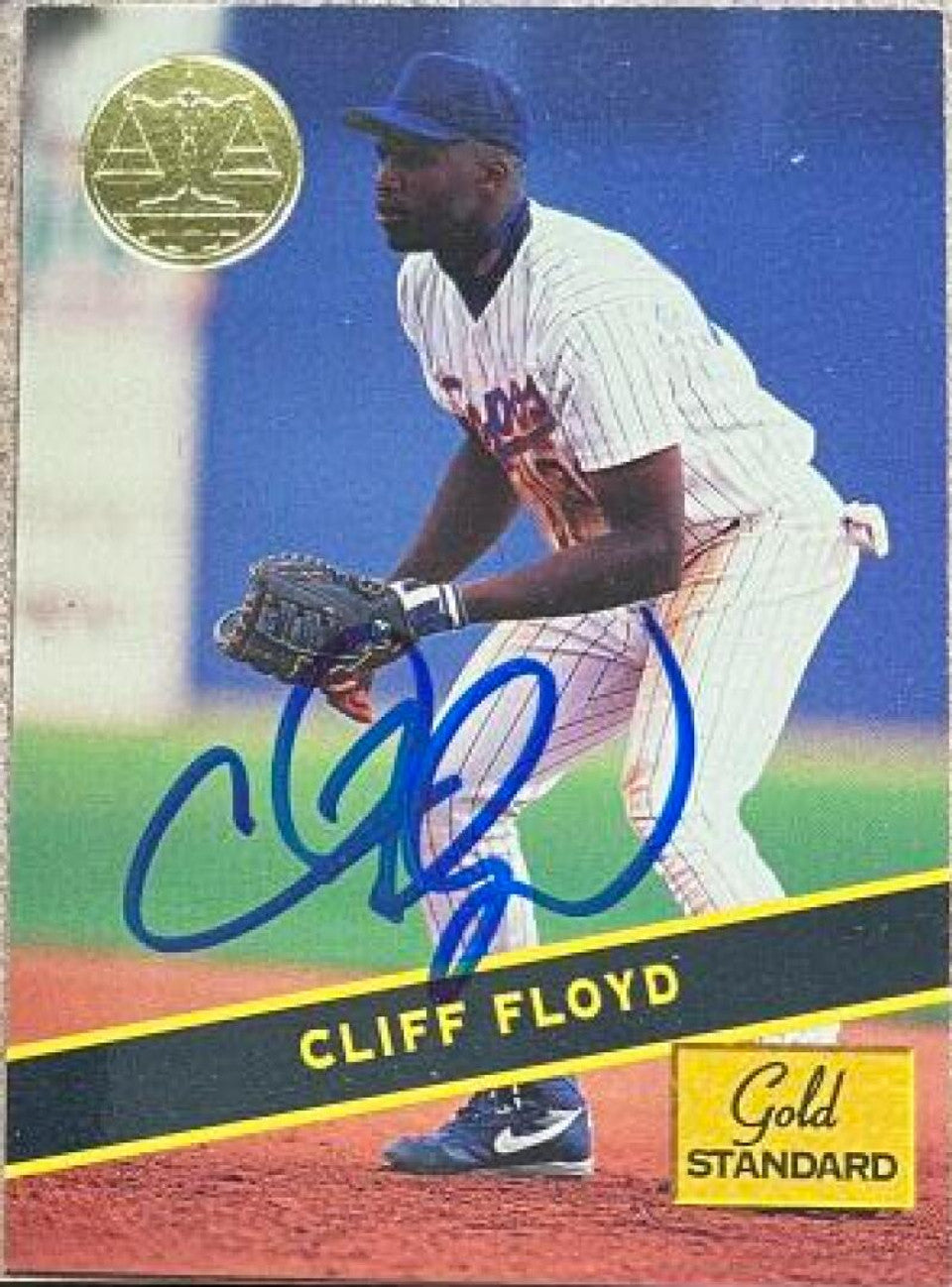 Cliff Floyd Signed 1994 Signature Rookies Gold Standard Baseball Card - Montreal Expos