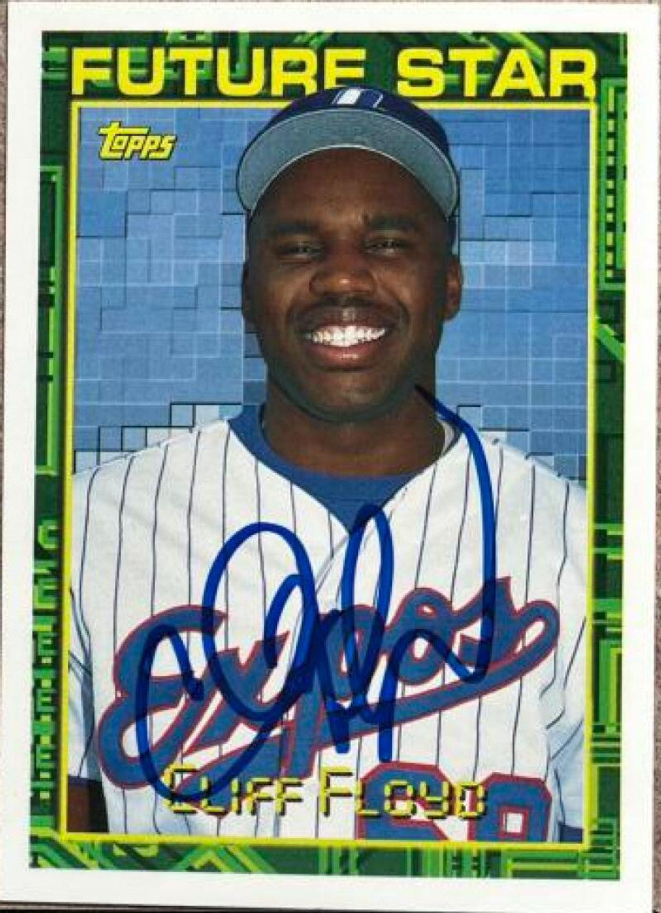 クリフ・フロイド サイン入り 1994 Topps ベースボールカード - モントリオール エクスポズ