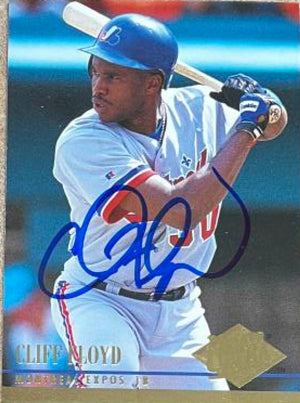 Cliff Floyd Signed 1994 Fleer Ultra Baseball Card - Montreal Expos