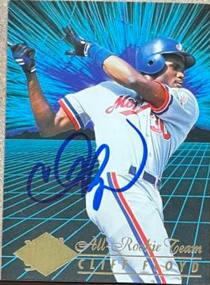 Cliff Floyd Signed 1994 Fleer Ultra All-Rookie Team Baseball Card - Montreal Expos