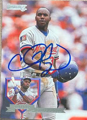 Cliff Floyd Signed 1995 Donruss Baseball Card - Montreal Expos