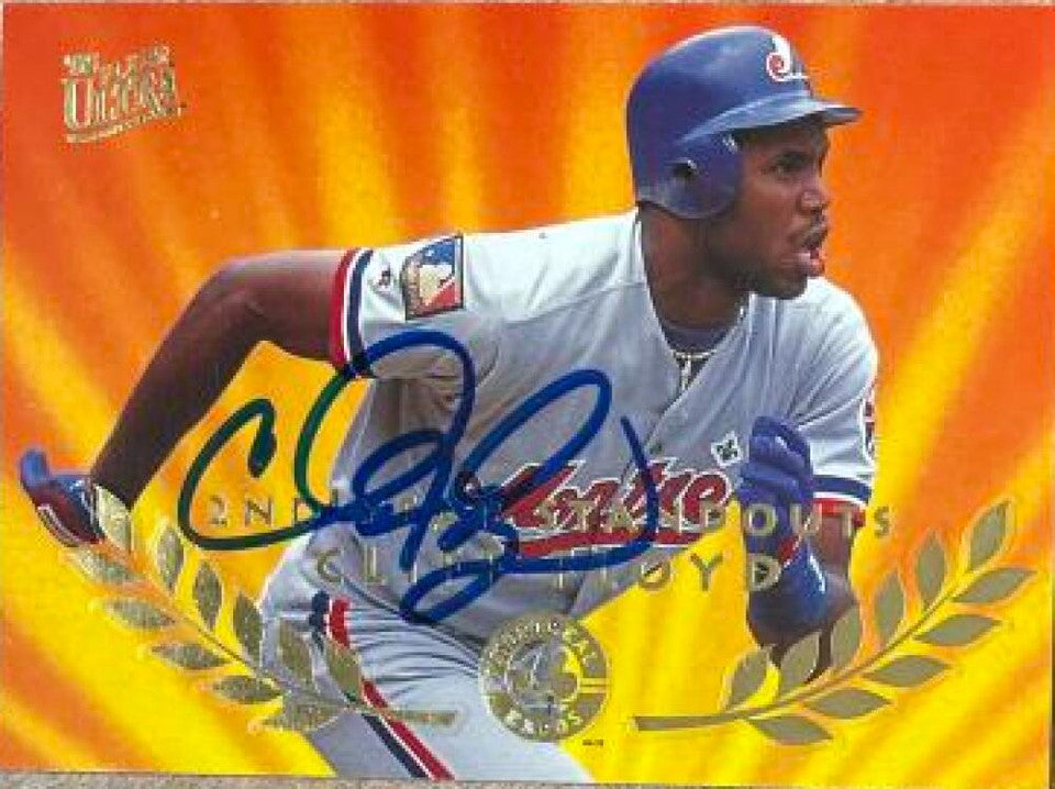 Cliff Floyd Signed 1995 Fleer Ultra Second Year Standouts Baseball Card - Montreal Expos