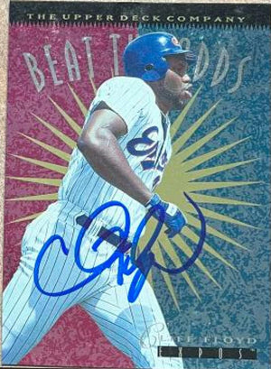 Cliff Floyd Signed 1996 Upper Deck Baseball Card - Montreal Expos