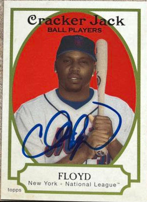 Cliff Floyd Signed 2005 Topps Cracker Jack Baseball Card - New York Mets