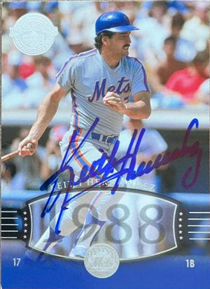 Keith Hernandez Signed 2004 Upper Deck Legends Timeless Teams Baseball Card - New York Mets