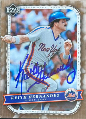 Keith Hernandez Signed 2005 Upper Deck Classics Baseball Card - New York Mets