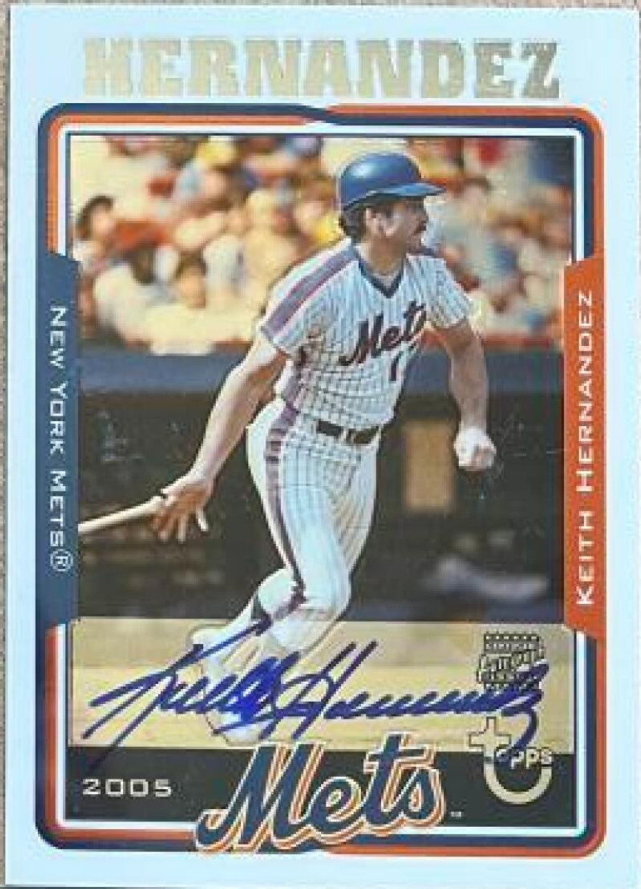 キース・ヘルナンデス直筆サイン入り 2005 Topps 引退記念シグネチャーエディション ベースボールカード - ニューヨーク・メッツ