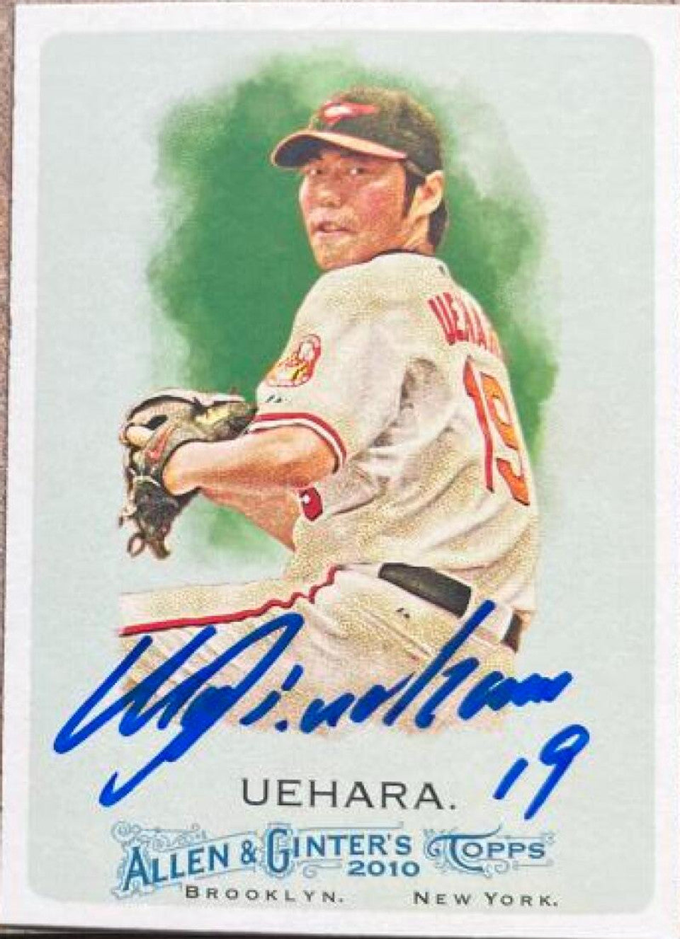 Koji Uehara Signed 2010 Allen & Ginter Baseball Card - Baltimore Orioles