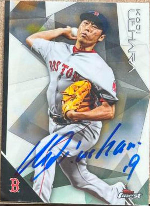 Koji Uehara Signed 2015 Topps Finest Baseball Card - Boston Red Sox