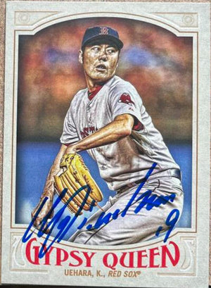 Koji Uehara Signed 2016 Topps Gypsy Queen Baseball Card - Boston Red Sox