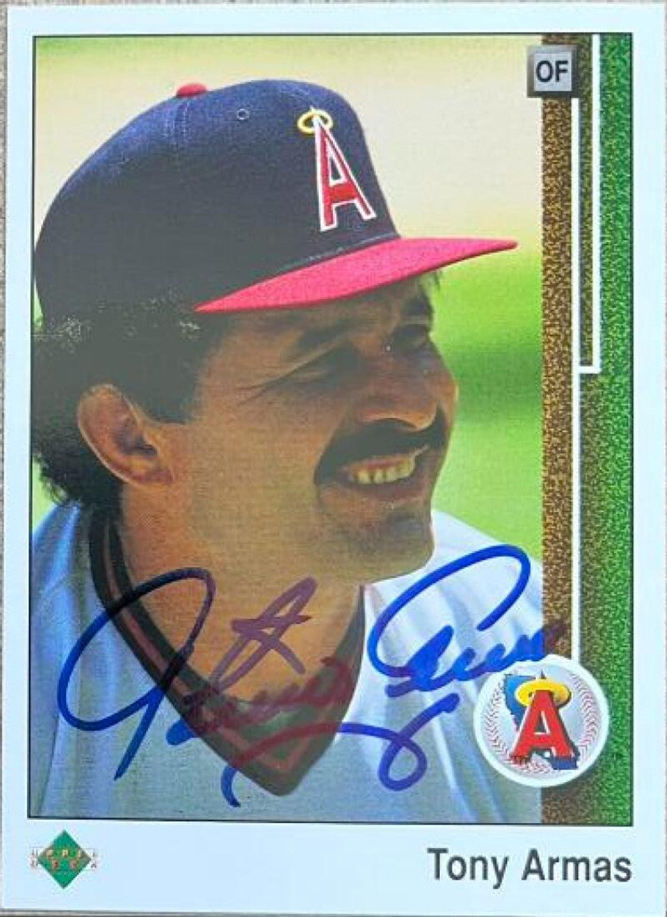 Tony Armas Signed 1989 Upper Deck Baseball Card - California Angels