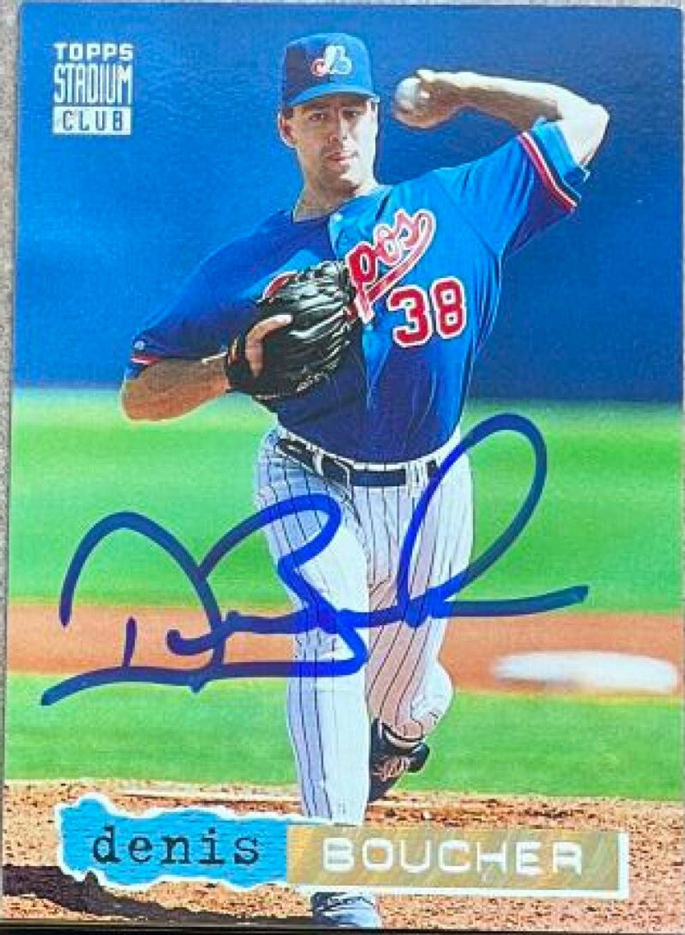 Denis Boucher Signed 1994 Stadium Club Golden Rainbow Baseball Card - Montreal Expos