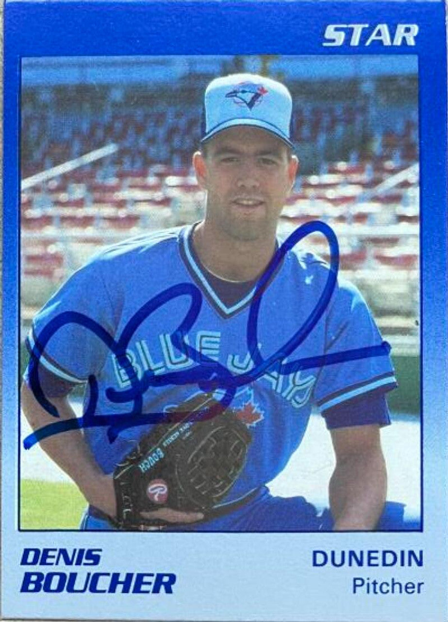 Denis Boucher Signed 1989 Star Baseball Card - Dunedin Blue Jays